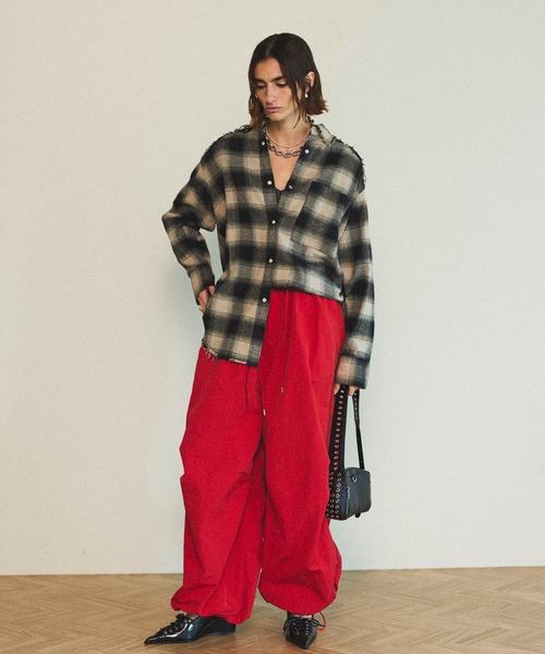 「MAISON SPECIAL」 長袖シャツ FREE ブルー レディース_画像6