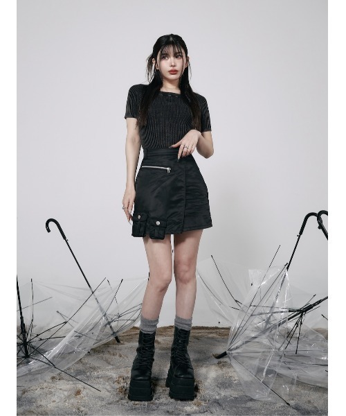 「Darich」 キュロット FREE ブラック レディース_画像2
