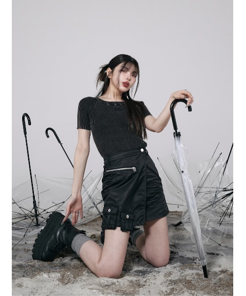 「Darich」 キュロット FREE ブラック レディース_画像3
