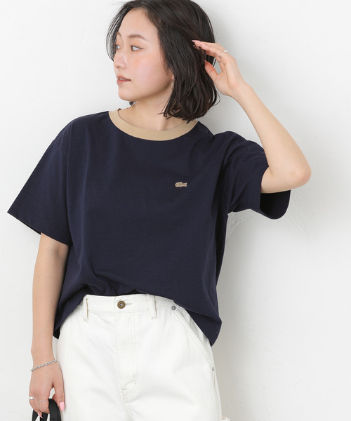 tシャツ 「追加」別注「LACOSTE/ラコステ」リンガーTシャツ レディースの画像
