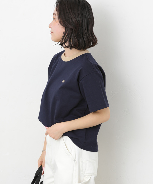 レリューム 別注 LACOSTE リンガーTシャツ ネイビー 36 LACOSTE（ラコステ） tシャツ 半袖 「追加」別注「LACOSTE/ラコステ