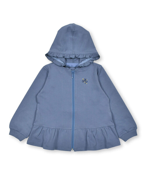 「BeBe」 「KIDS」ジップアップパーカー 120cm グレー キッズ_画像5