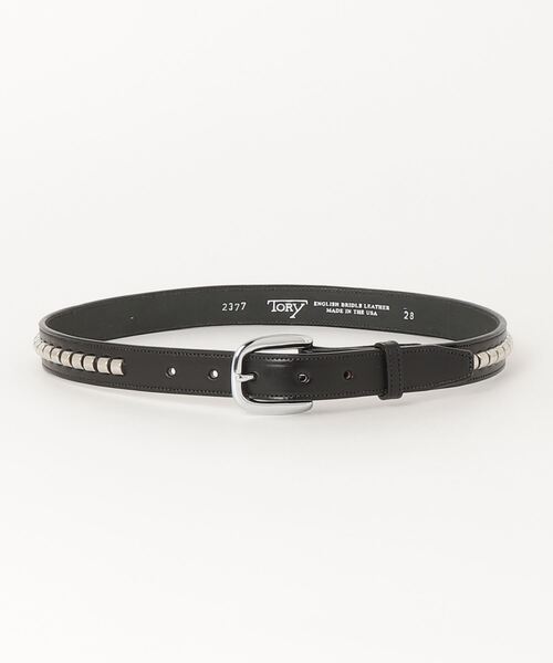 「TORY LEATHER」 ベルト 32inch ブラック メンズ_画像3
