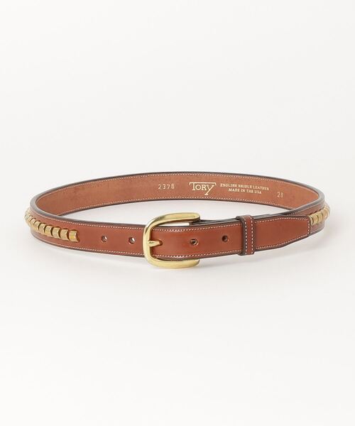 「TORY LEATHER」 ベルト 32inch ブラック メンズ_画像4