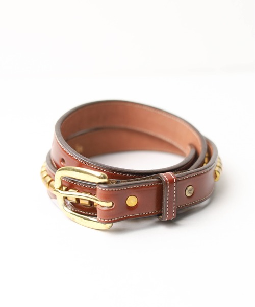 「TORY LEATHER」 ベルト 32inch ブラック メンズ_画像6