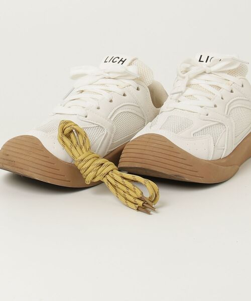 「LADY LIKE」 「cuccoo」ローカットスニーカー 23.5cm ホワイト レディース_画像4