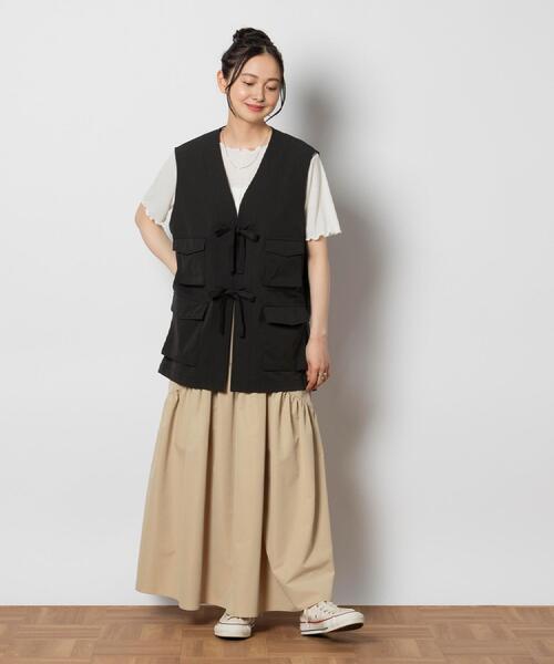 「Right-on」 「HONEYSUCKLE ROSE」ベスト M ブラック レディース_画像3