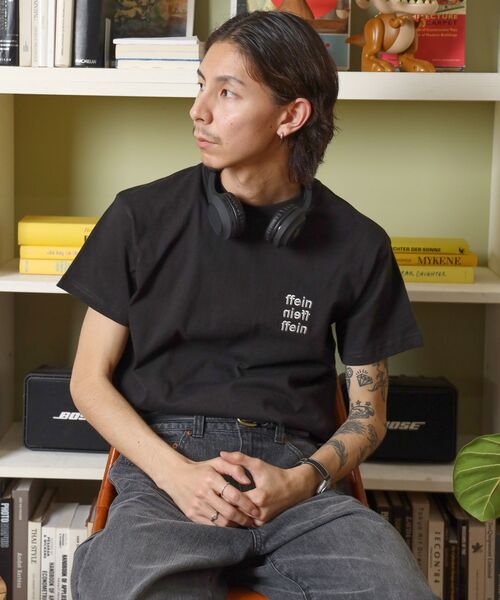 「FFEIN」 半袖Tシャツ SMALL アッシュグレー メンズ_画像4