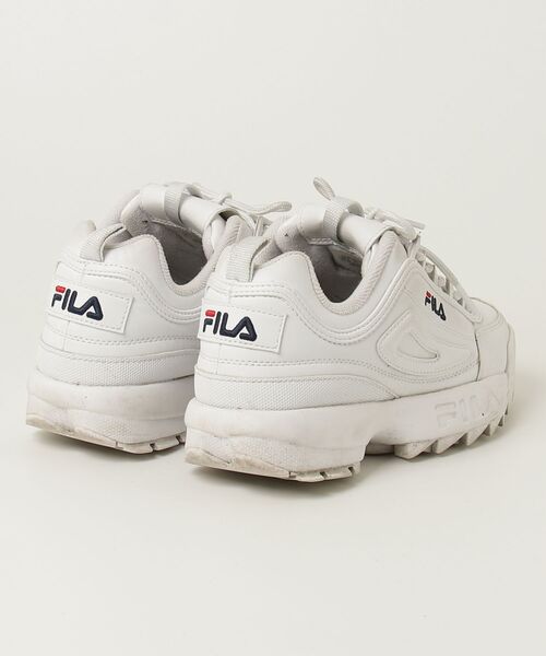 「FILA」 ローカットスニーカー 25.5cm ホワイト レディース_画像2