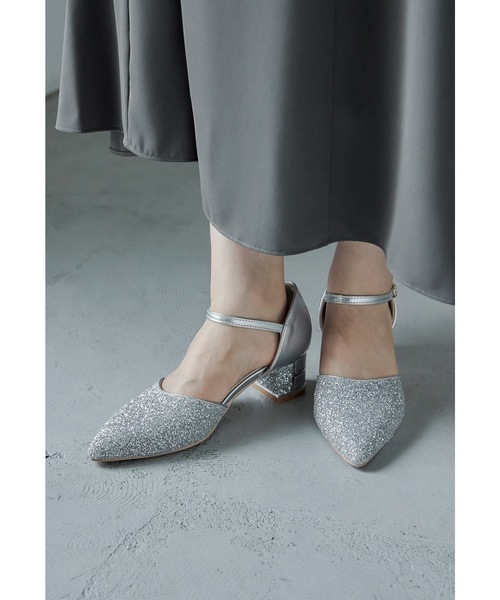 「niana」 シューズ 24.5cm シルバー レディース_画像8
