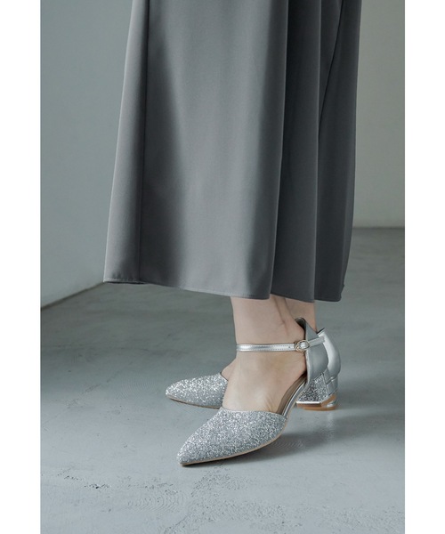 「niana」 シューズ 24.5cm シルバー レディース_画像9