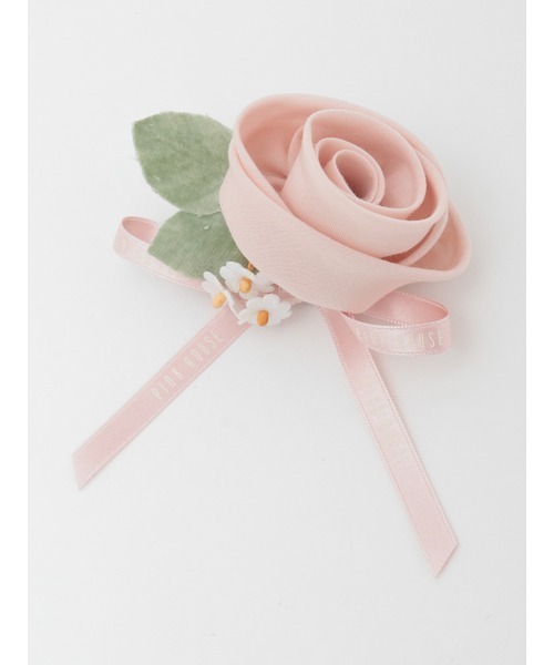 ピンクハウス コサージュ薔薇 PINK HOUSE（ピンクハウス） ブローチ 巻き薔薇コサージュ レディース