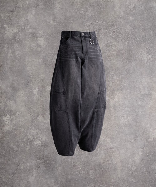 「ADRER」 デニムパンツ X-SMALL ブラック メンズ_画像8