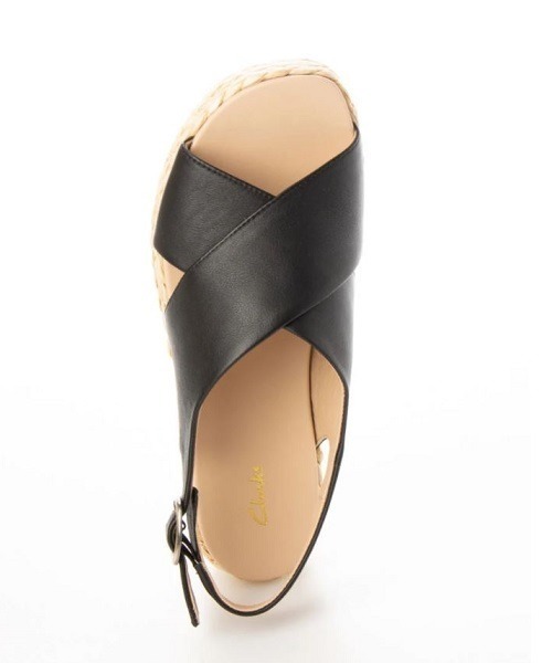 「Clarks」 ヒールサンダル UK4 ブラック レディース_画像3