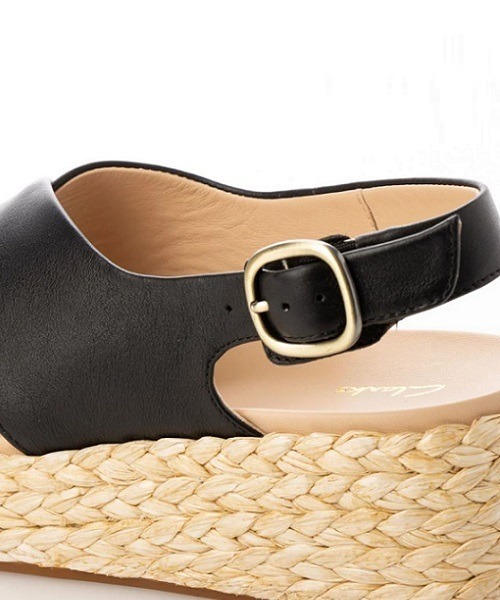 「Clarks」 ヒールサンダル UK4 ブラック レディース_画像6