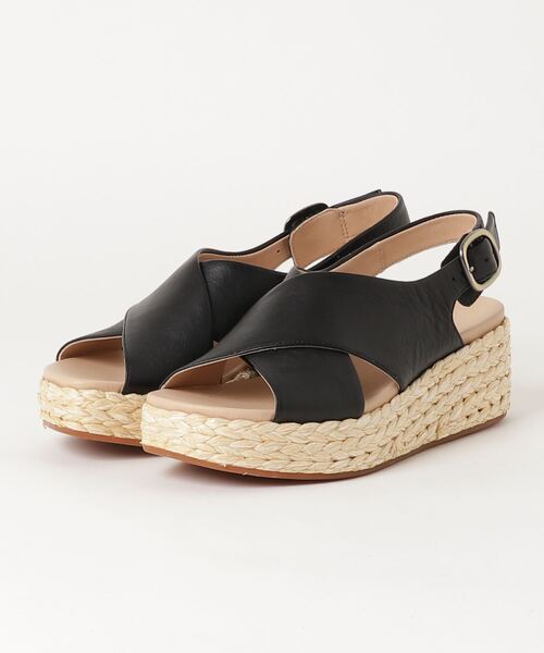 「Clarks」 ヒールサンダル UK4 ブラック レディース_画像9