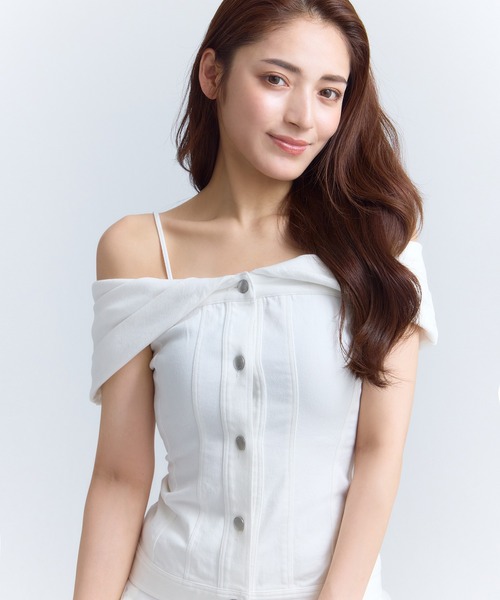 Eimy セットアップ　ボレロ　パンツ　ホワイト EIMY ISTOIRE（エイミーイストワール） セットアップ M ホワイト