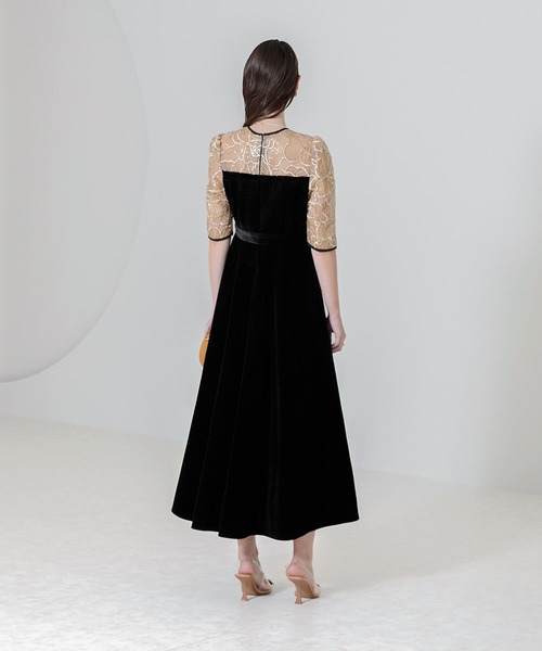 「Leja」 半袖ワンピース MEDIUM ブラック レディース_画像8