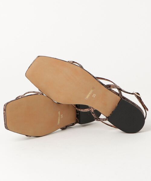 「Daniella&GEMMA」 「GEMMALINN」フラットサンダル 40 グレー レディース_画像3