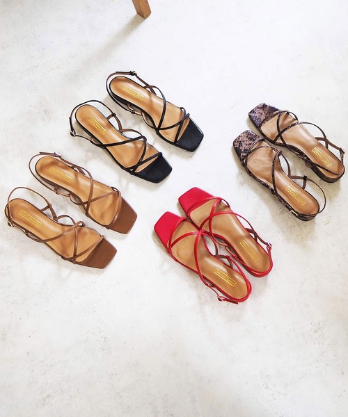 「Daniella&GEMMA」 「GEMMALINN」フラットサンダル 40 グレー レディース_画像7