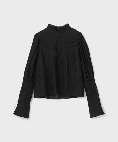 「GRACE CONTINENTAL」 長袖ブラウス 36 ブラック レディース_画像7