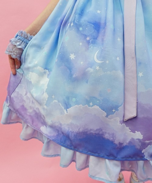Chalmiere（シャルミエール） ワンピース 星空柄ワンピース : ZOZOTOWN