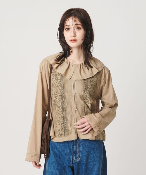 BEAUTY＆YOUTH UNITED ARROWS ブラウス シャツ エンブロイダリー