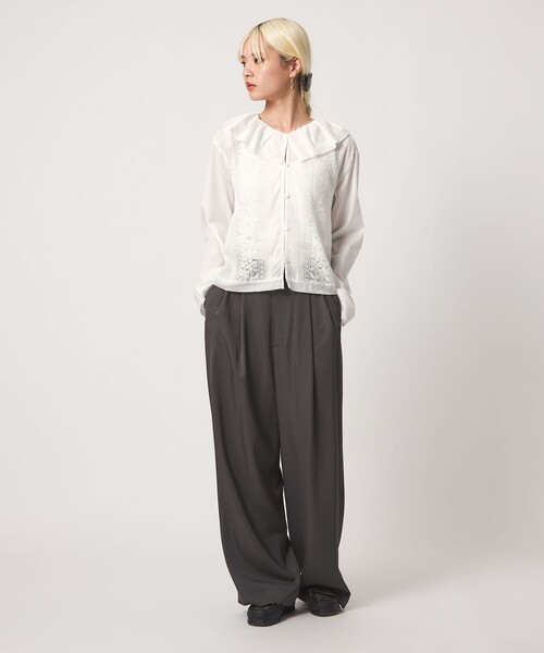 BEAUTY＆YOUTH UNITED ARROWS ブラウス シャツ エンブロイダリー