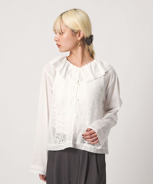 BEAUTY＆YOUTH UNITED ARROWS ブラウス シャツ エンブロイダリー