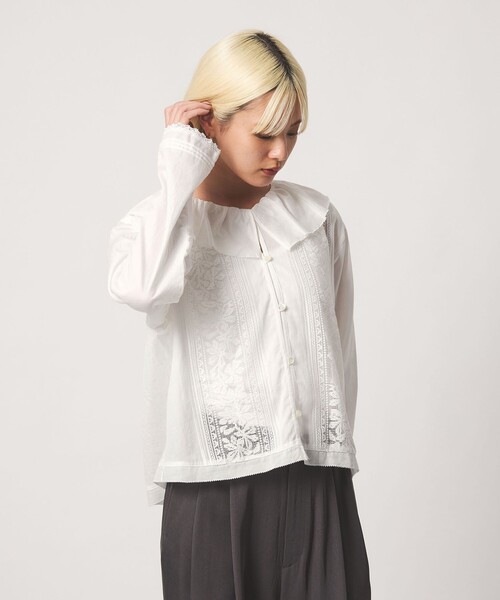 BEAUTY＆YOUTH UNITED ARROWS ブラウス シャツ エンブロイダリー