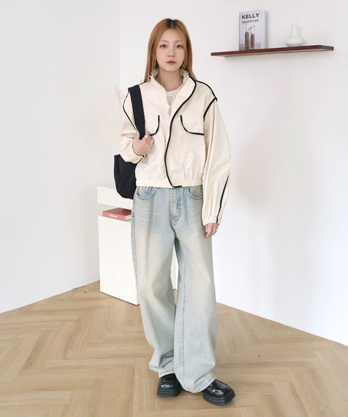 「UNE MANSION」 デニムパンツ LARGE ブラウン系その他 レディース_画像5