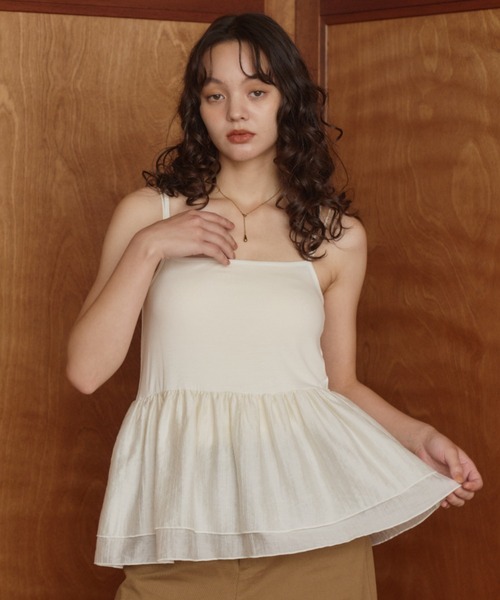 キャミソール frill hem camisole/裾フリルキャミソール | OLUN | 20