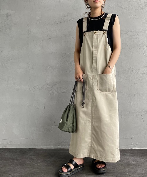 ワンピース ジャンパースカート Universal Overall ユニバーサルオーバーオール 別注配色ステッチジャンパースカート Zozotown Paypayモール店 通販 Paypayモール