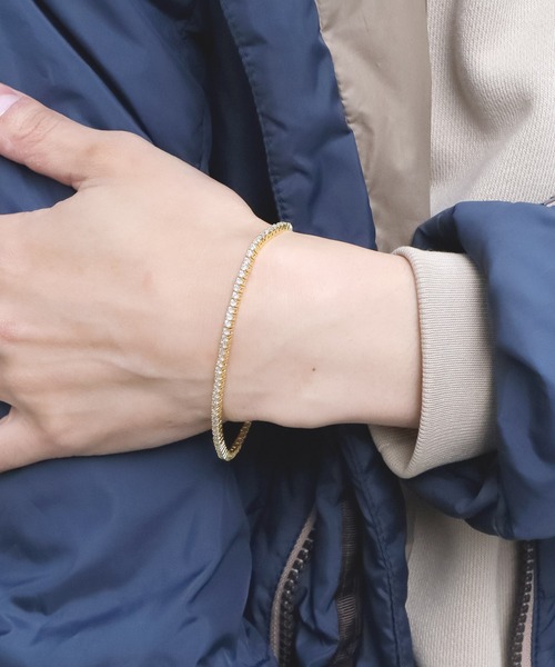 SBG by 7JEWELRY ブレスレット SBG CZテニスチェーンブレスレット