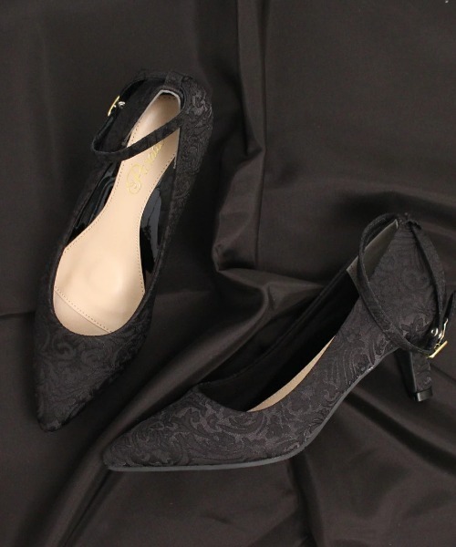 Parade パンプス 「極ふわっ」アーモンドトゥストラップパンプス 19038