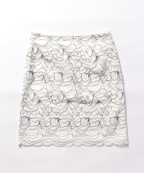 AMBIENT（アンビエント） スカート コードレーススカラップヘムミニ