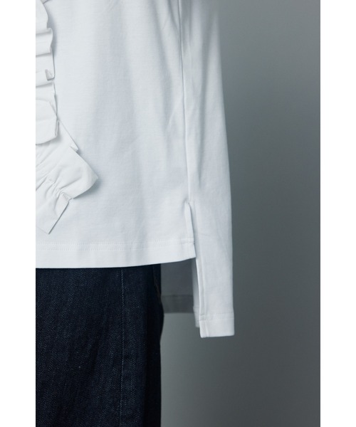 HeRIN.CYE tシャツ Gather attach tops (ギャザー アタッチ