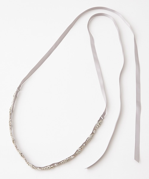 AIMER（エメ） ベルト ビジューリボンベルト レディース : ZOZOTOWN