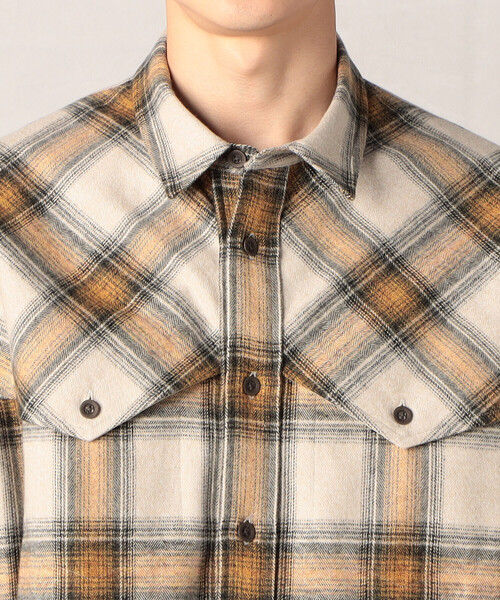 ベータ・メン（BMEN）/メランジチェックシャツ β MEN（ベータ・メン） シャツ メランジチェックシャツ メンズ