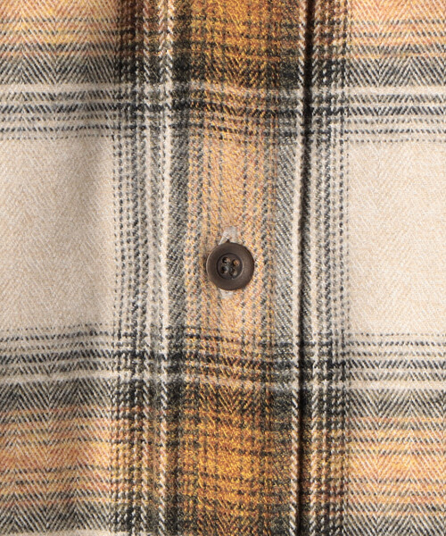 β MEN（ベータ・メン） シャツ メランジチェックシャツ メンズ