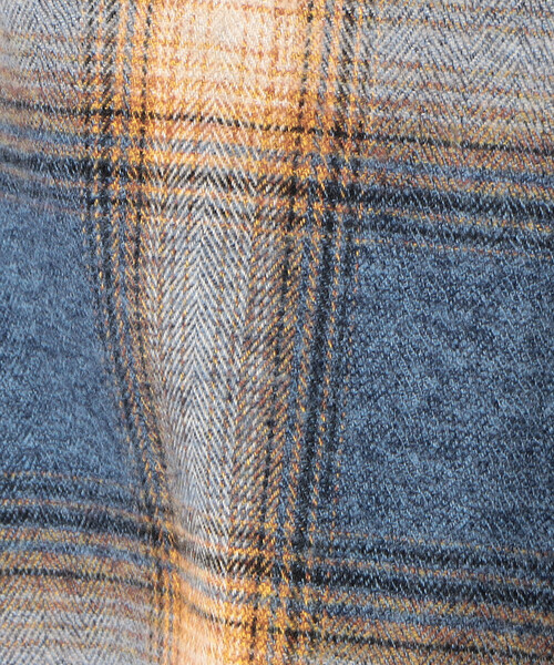 β MEN（ベータ・メン） シャツ メランジチェックシャツ メンズ