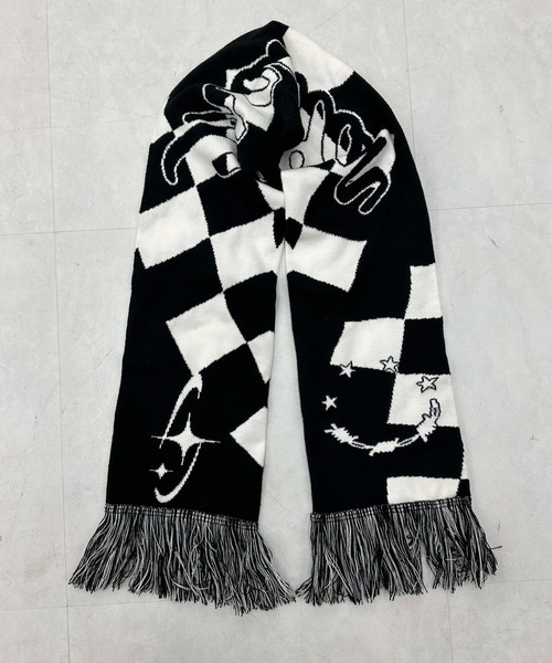 マフラー ジャガードロゴニットマフラー メンズ レディース : ZOZOTOWN