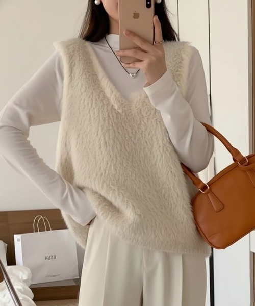 SETUP7（セットアップセブン） ベスト ジレ 「SETUP7」シャギーニット