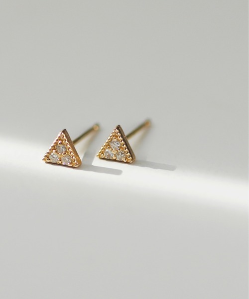 SIENA ROSE 一粒ダイヤのスタッドピアス　K18 SIENA ROSE】一粒ダイヤのスタッドピアス｜SANPO ONLINE