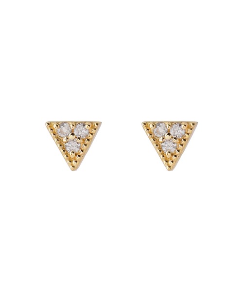 SIENA ROSE K18YG ダイヤ ピアス SIENA ROSE ピアス petit・コーナーダイヤピアス レディース