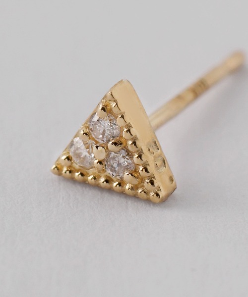 SIENA ROSE ピアス petit・コーナーダイヤピアス レディース