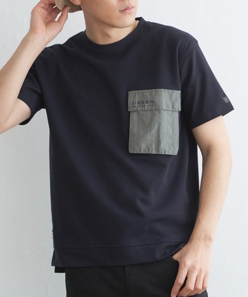 ikka（イッカ） tシャツ URBAN NATURE LIFE フラップポケットTシャツ