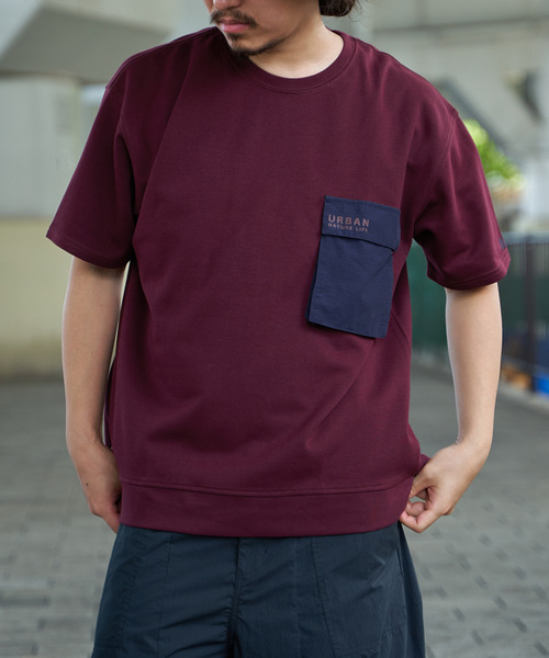 ikka（イッカ） tシャツ URBAN NATURE LIFE フラップポケットTシャツ