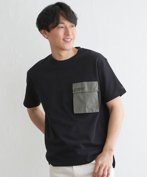 ikka（イッカ） tシャツ URBAN NATURE LIFE フラップポケットTシャツ