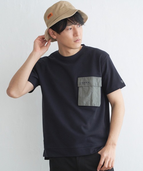 ikka（イッカ） tシャツ URBAN NATURE LIFE フラップポケットTシャツ